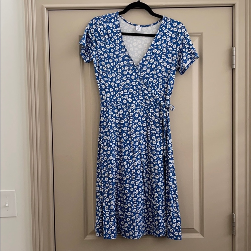 Blue Wrap Dress